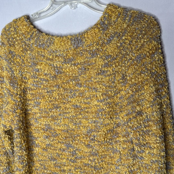 Soft Surroundings Yellow-Multi Cozy Crewneck Sweater - Picture 7 of 8
